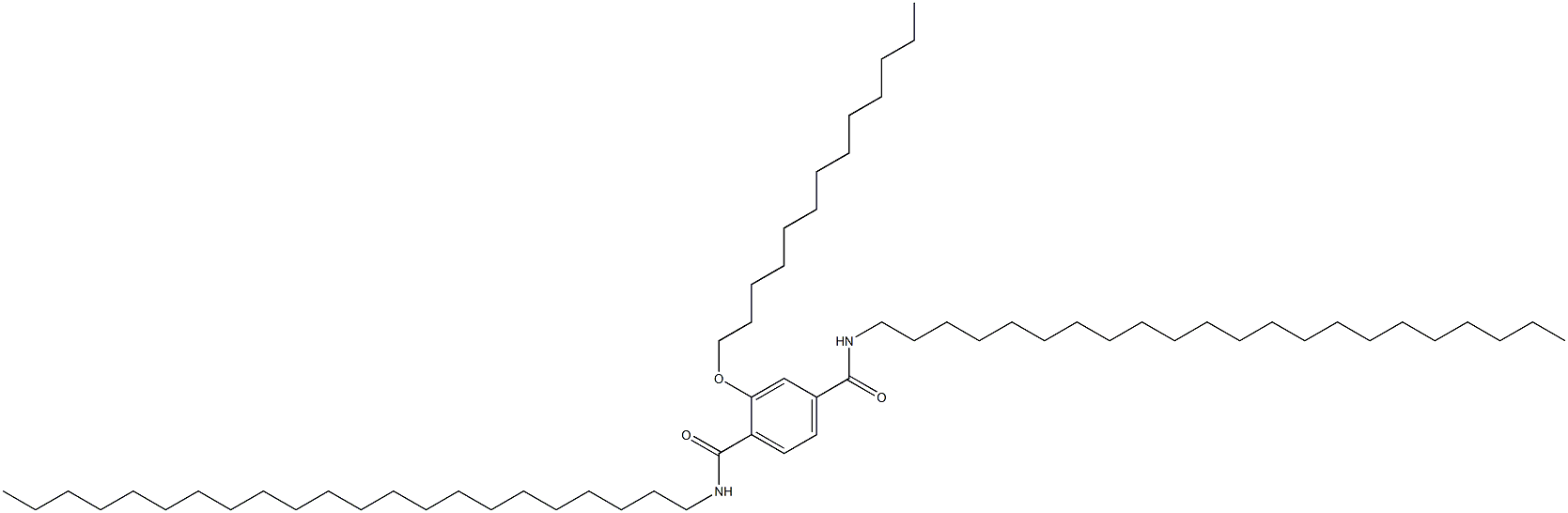 2-(Tridecyloxy)-N,N'-didocosylterephthalamide Struktur