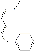 (1Z,3E)-1-Methoxy-4-phenylseleno-1,3-butadiene Struktur