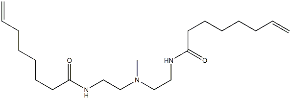 N,N'-[Methyliminobis(2,1-ethanediyl)]bis(7-octenamide) Struktur