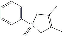 1-Phenyl-3,4-dimethyl-2,5-dihydro-1H-phosphole 1-oxide Struktur