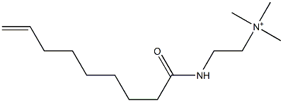 N,N,N-Trimethyl-2-(8-nonenoylamino)ethanaminium Struktur