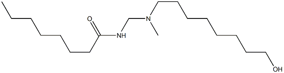 N-[[N-(8-Hydroxyoctyl)-N-methylamino]methyl]octanamide Struktur