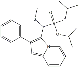 (2-Phenylindolizin-3-yl)(methylthio)methylphosphonic acid diisopropyl ester Struktur