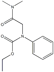 N-(Dimethylcarbamoylmethyl)carbanilic acid ethyl ester Struktur