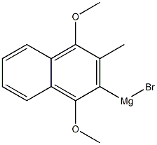 1,4-Dimethoxy-2-methyl-3-naphtylmagnesium bromide Struktur