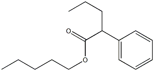 2-Phenylpentanoic acid pentyl ester Struktur