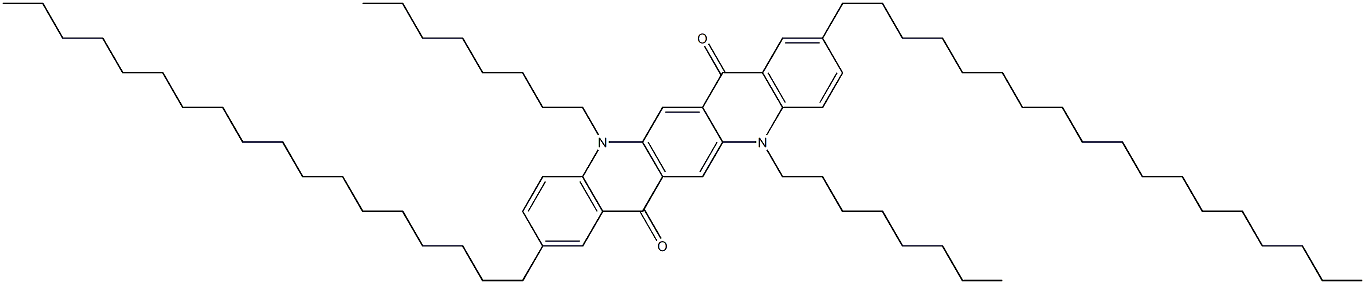 2,9-Dioctadecyl-5,12-dioctyl-5,12-dihydroquino[2,3-b]acridine-7,14-dione Struktur