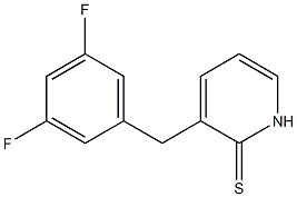 1,2-Dihydro-3-(3,5-difluorobenzyl)pyridine-2-thione Struktur