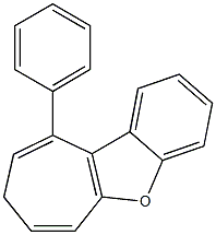 10-Phenyl-8H-benzo[b]cyclohepta[d]furan Struktur