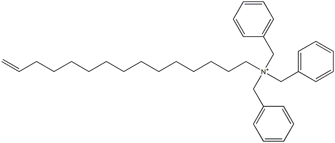 (14-Pentadecenyl)tribenzylaminium Struktur