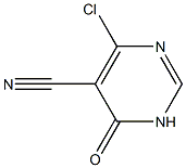 6-Chloro-5-cyano-3,4-dihydropyrimidin-4-one Struktur