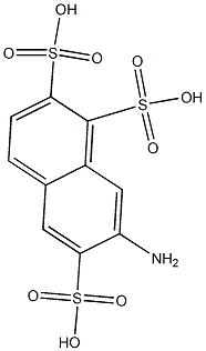 7-Amino-1,2,6-naphthalenetrisulfonic acid Struktur