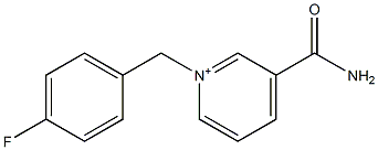 1-(4-Fluorobenzyl)-3-carbamoylpyridinium Struktur