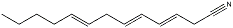 3,5,8-Tridecatrienenitrile Struktur