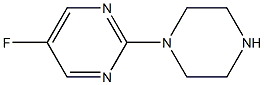 5-Fluoro-2-piperazinopyrimidine Struktur