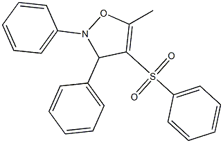 2,3-Diphenyl-5-methyl-4-(phenylsulfonyl)-4-isoxazoline Struktur