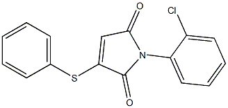 3-Phenylthio-1-(2-chlorophenyl)-1H-pyrrole-2,5-dione Struktur