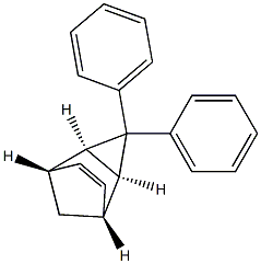 (1S,2R,4S,5R)-3,3-Diphenyltricyclo[3.2.1.02,4]oct-6-ene Struktur