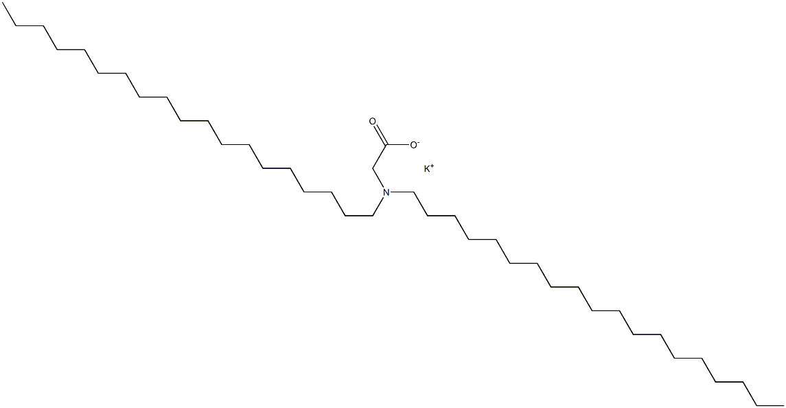 N,N-Dinonadecylglycine potassium salt Struktur