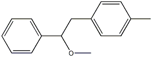 1-Methoxy-1-phenyl-2-(p-tolyl)ethane Struktur