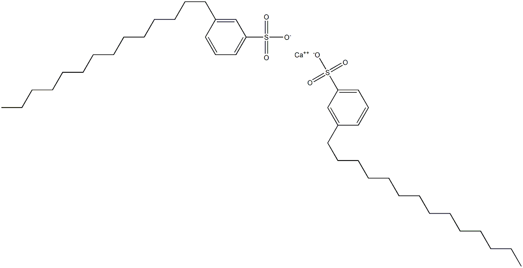 Bis(3-tetradecylbenzenesulfonic acid)calcium salt Struktur