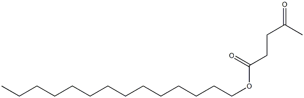 4-Oxovaleric acid tetradecyl ester Struktur