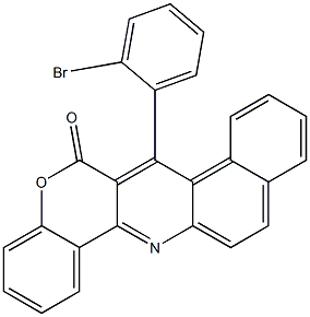 7-(2-Bromophenyl)-6H-benzo[f][1]benzopyrano[4,3-b]quinolin-6-one Struktur