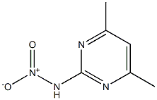 4,6-Dimethyl-2-nitroaminopyrimidine Struktur