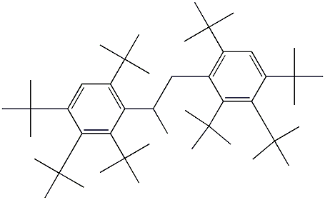 1,2-Bis(2,3,4,6-tetra-tert-butylphenyl)propane Struktur