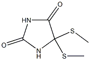 5,5-Di(methylthio)hydantoin Struktur