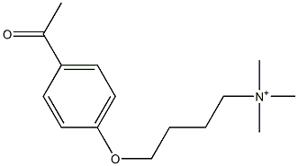 Trimethyl[4-[(4-acetylphenyl)oxy]butyl]aminium Struktur