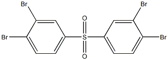 Bis(3,4-dibromophenyl) sulfone Struktur