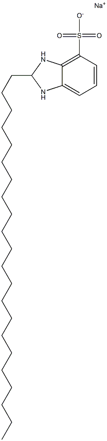 2,3-Dihydro-2-docosyl-1H-benzimidazole-4-sulfonic acid sodium salt Struktur