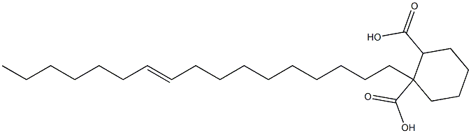 Cyclohexane-1,2-dicarboxylic acid hydrogen 1-(10-heptadecenyl) ester Struktur