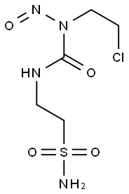 2-[3-Nitroso-3-(2-chloroethyl)ureido]ethanesulfonamide Struktur