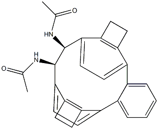 (1R,2S)-N,N'-Diacetyl-1,2-[o-phenylenebis(ethylene-4,1-phenylene)]-1,2-ethanediamine Struktur