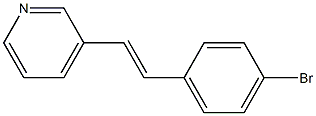 3-(4-Bromostyryl)pyridine Struktur