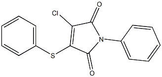 1-Phenyl-3-phenylthio-4-chloro-1H-pyrrole-2,5-dione Struktur