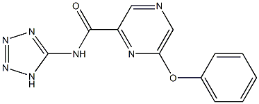 N-(1H-Tetrazol-5-yl)-6-phenoxypyrazine-2-carboxamide Struktur