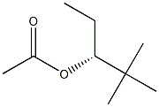 (+)-Acetic acid (R)-2,2-dimethylpentane-3-yl ester Struktur