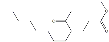 4-Octyl-5-oxocaproic acid methyl ester Struktur