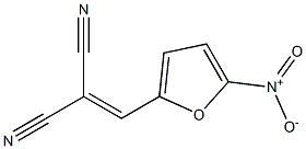 2-[(5-Nitro-2-furyl)methylene]malononitrile Struktur