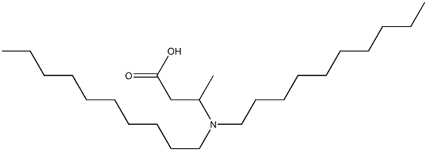 3-(Didecylamino)butyric acid Struktur