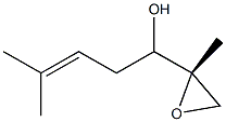 2-Methyl-2-[(S)-1-hydroxy-4-methyl-3-pentenyl]oxirane Struktur