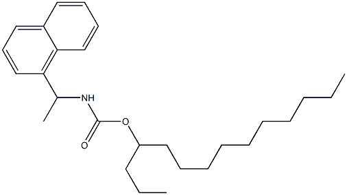 N-[1-(1-Naphtyl)ethyl]carbamic acid (1-propylundecyl) ester Struktur