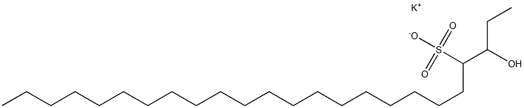 3-Hydroxytetracosane-4-sulfonic acid potassium salt Struktur