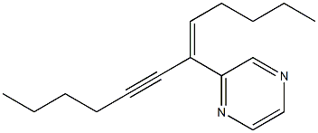 2-[(Z)-1-Pentylidene-2-heptynyl]pyrazine Struktur