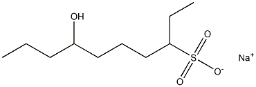 7-Hydroxydecane-3-sulfonic acid sodium salt Struktur