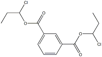 1,3-Benzenedicarboxylic acid bis(1-chloropropyl) ester Struktur