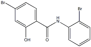 2',4-Dibromo-2-hydroxybenzanilide Struktur